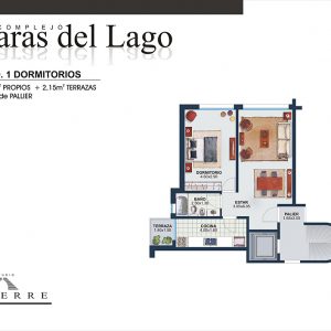 Plano de venta – Torre C – 1 dormitorio