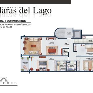 Plano de venta – Torre C – 3 dormitorios